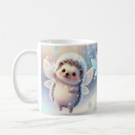 Taza De Café Winter Fairy Hedgehogs Mug – Cute Snowflake 