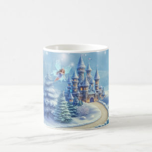 Taza De Café Winter Fairy Kingdom Tema de vacaciones