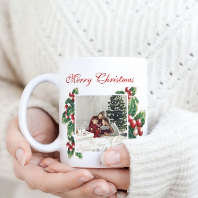 Taza De Café Winter Floral Berries | NAVIDADES | Foto familiar (Subido por el creador)