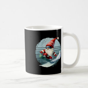 Taza De Café Winter Gnome Santa con googles retro Snowb