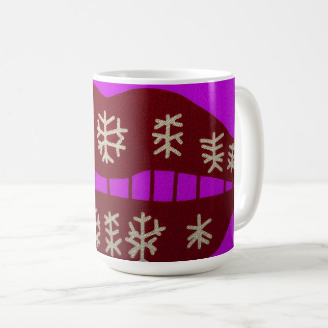 Taza De Café Winter Holiday Smile (Anverso derecho)