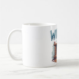 Taza De Café Winter Is Here Fireplace Mug – Cozy Fire Design