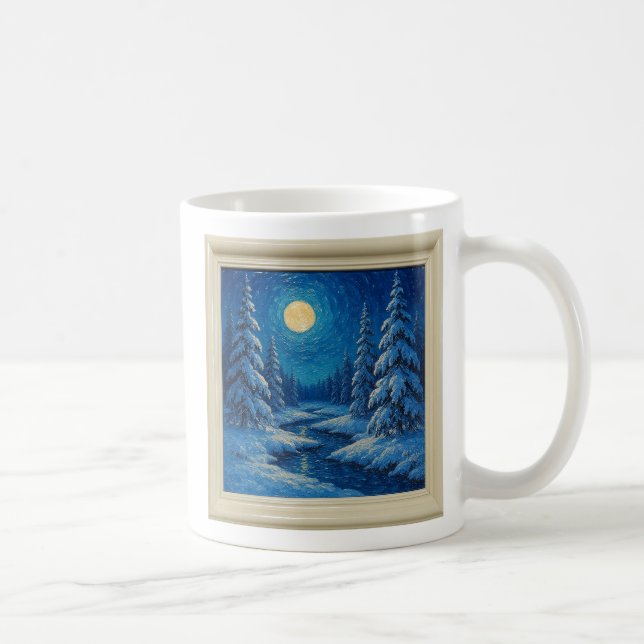 Taza De Café Winter Moonlight Mug (Derecha)