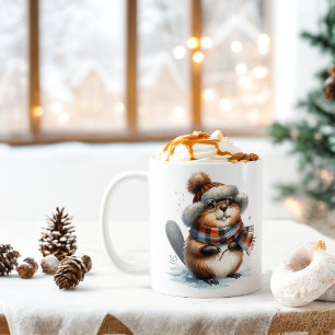 Taza De Café Winter Vibes Beaver -