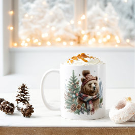 Taza De Café Winter Vibes Grizzly Bear -
