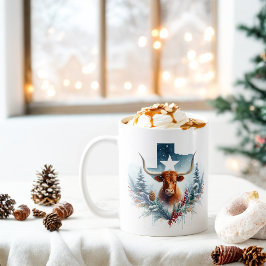 Taza De Café Winter Vibes Texas Longhorn -