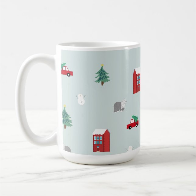 Taza De Café Winter Village Mug (Izquierda)
