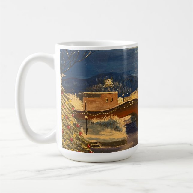 Taza De Café Winter Village, por Gary Poling (Izquierda)