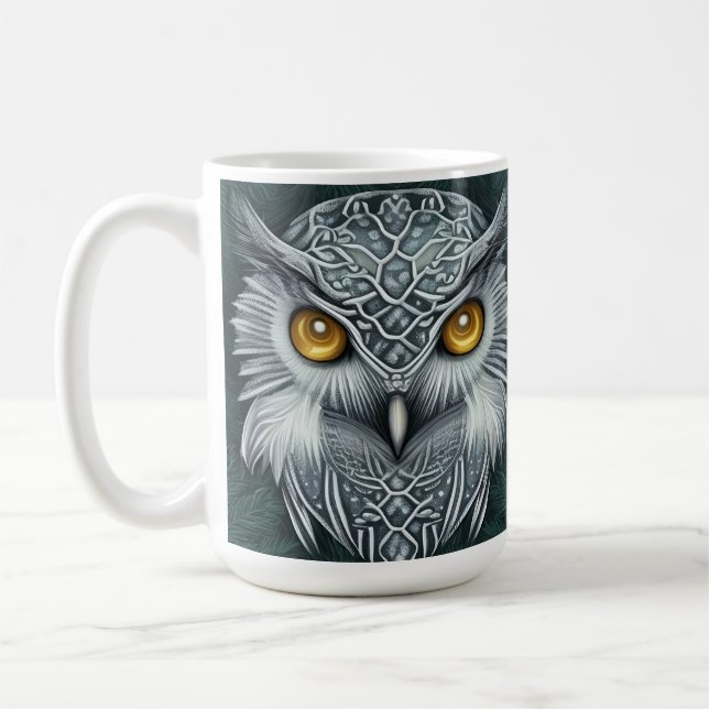Taza De Café Winter Wonder Snow Owl Beauty (Izquierda)