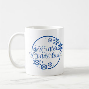 Taza De Café Winter Wonderland con copos de nieve
