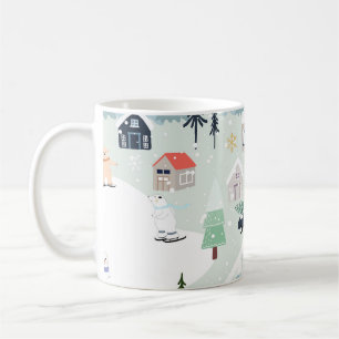 Taza De Café Winter Wonderland: Navidades de oso polar
