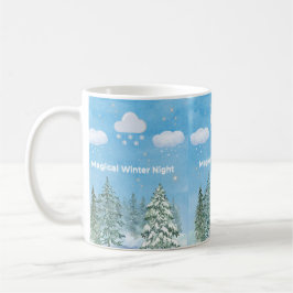 Taza De Café "Winter Wonderland: Snow & Stars"
