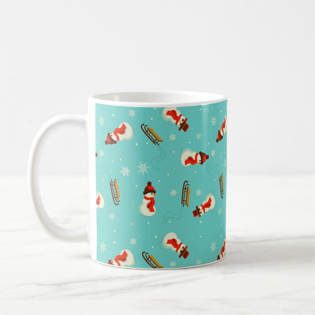 Taza De Café Winter Wonderland Snowmen (Izquierda)