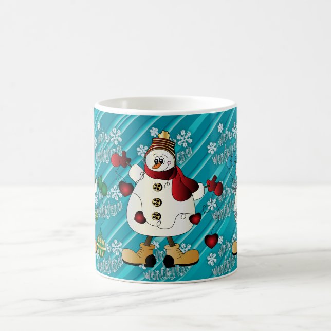 Taza De Café Winter Wonderland Snowmen | Navidad (Centro)