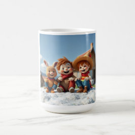 Taza De Café Winterfreunde im Glück