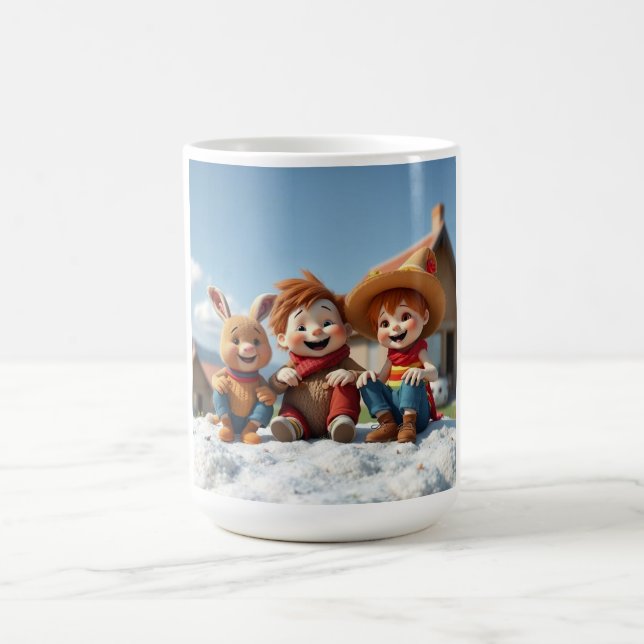 Taza De Café Winterfreunde im Glück (Centro)