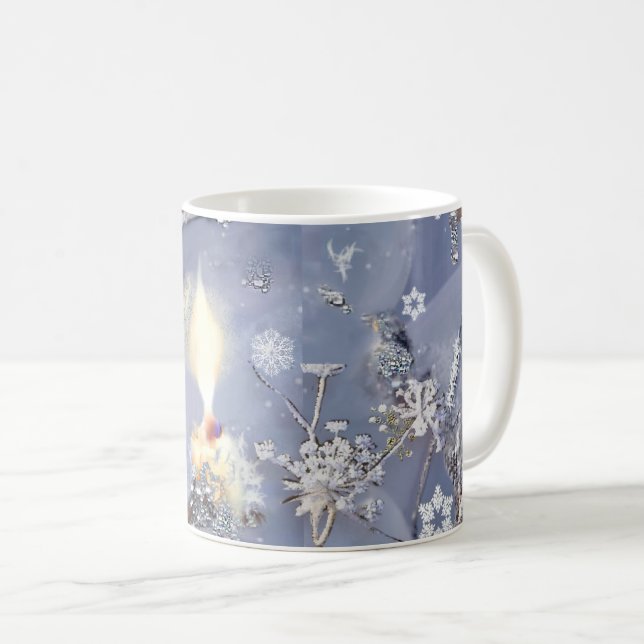 Taza De Café Winterscape y Candle (Anverso derecho)