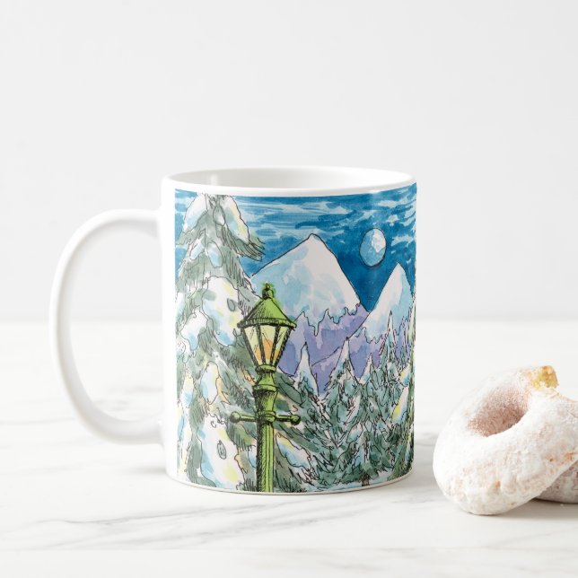 Taza De Café Wintery Woodland - (Con donut)