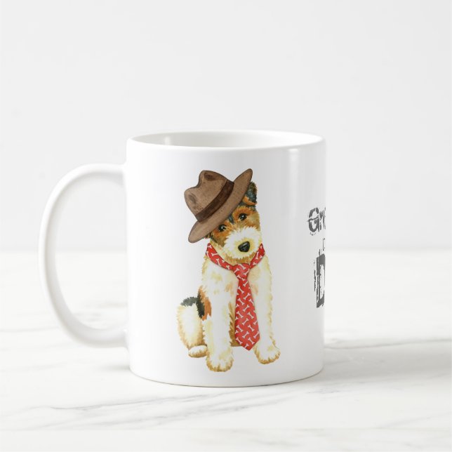 Taza De Café Wire Fox Terrier Dad (Izquierda)