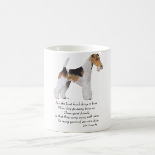 Taza De Café Wire Fox Terrier Puente del Arcoíris
