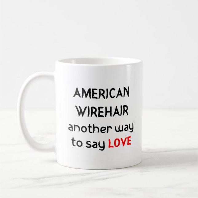 Taza De Café wirehair american love coffee mug (Izquierda)