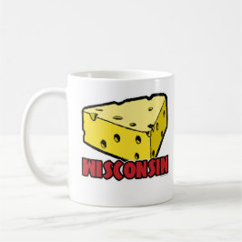 Taza De Café Wisconsin Cheese Wedge White 11 oz Classic Mug