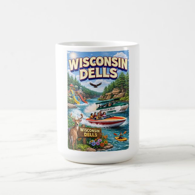 Taza De Café Wisconsin Dells Adventure – Waterparks and Ducks (Centro)