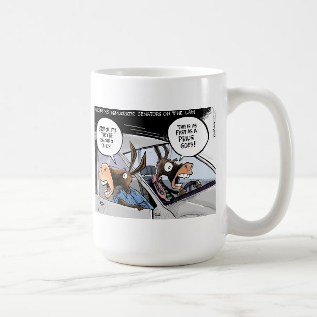 Taza De Café Wisconsin Demócratas en la fuga (Derecha)