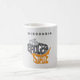Taza De Café Wisconsin State apodo Word Art