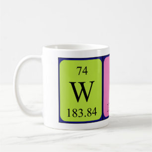 Taza De Café Wise nombre de tabla periódica mug