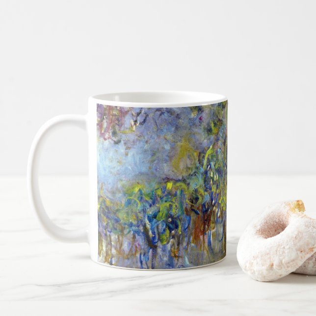 Taza De Café Wisteria (a la derecha) de Claude Monet (Con donut)