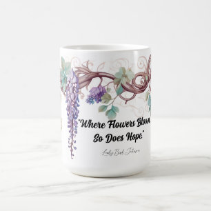 Taza De Café Wisteria Lady Bird cita Mug