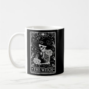 Taza De Café Witch Halloween Tarot Card Black