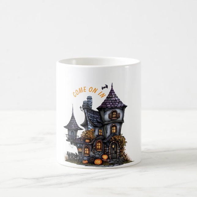 Taza De Café Witch House con saludo "Come On" (Centro)