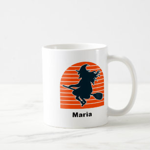 Taza De Café Witch Maria Halloween Personalizada
