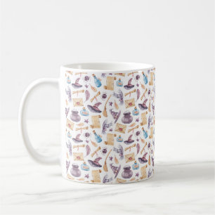 Taza De Café Witch School Kit Watercolor Pattern Coffee Mug