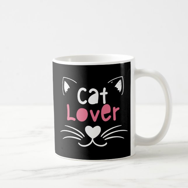 Taza De Café with cute design for cat lovers (Derecha)