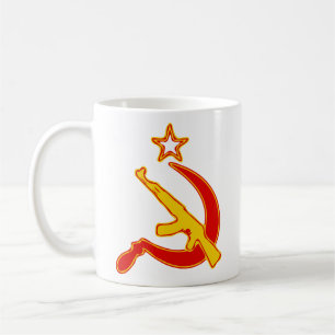 Taza De Café *with Star* de AK-47 y de la hoz