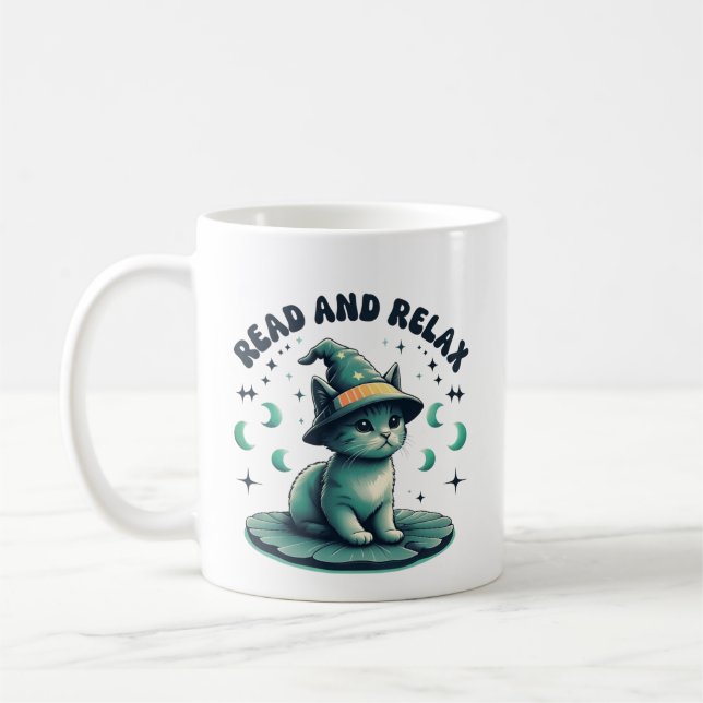 Taza De Café Wizard Cat mok (Izquierda)
