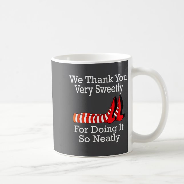 Taza De Café Wizard Of Oz - We Thank You Very Sweetly  (Derecha)