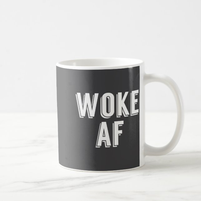 Taza De Café Woke Af Funny P Culture Womens  (Derecha)