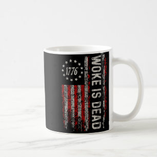 Taza De Café Woke está muerto Eslogan sarcástico divertido