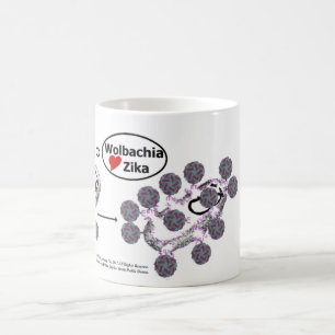 Taza De Café Wolbachia ama el Zika Mug por RoseWrites