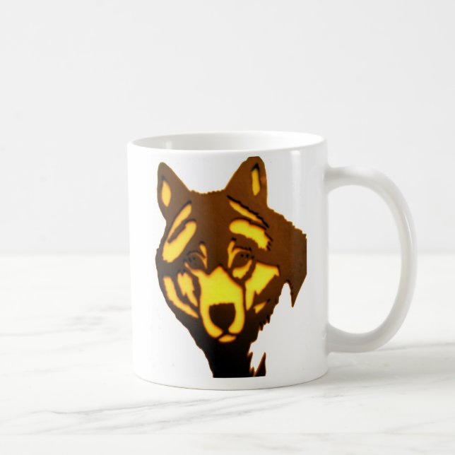 Taza De Café Wolf 1 Mug (Derecha)