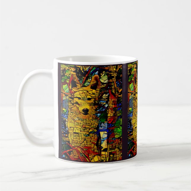 Taza De Café Wolf americano en diversión fotográfica (Izquierda)
