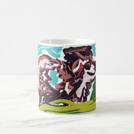 Taza De Café Wolf en primavera