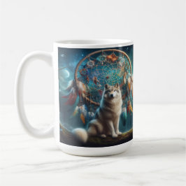 Taza De Café Wolf Guardando a un gigante soñador