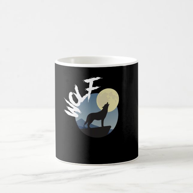 Taza De Café Wolf Howl Wilderness Wilderlife (Centro)