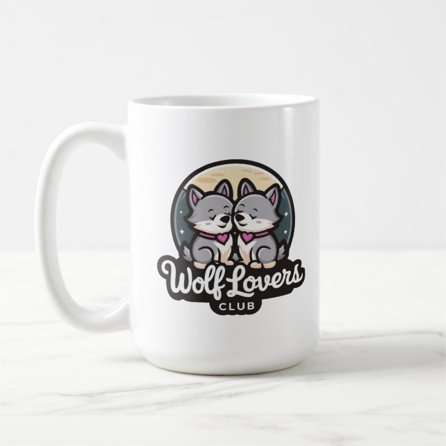 Taza De Café Wolf Lovers Club - Werewolf Coffee Mug (Izquierda)