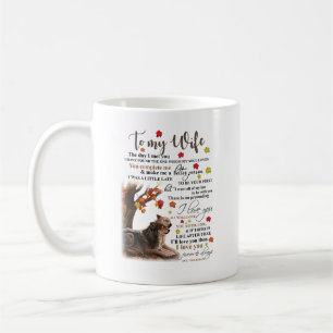 Taza De Café Wolf Lovers Mug con una conmovedora cita - A mi es